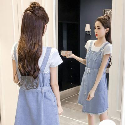 ĐẦM JEAN YẾM LỆCH TÀ THẮT EO (KHÔNG KÈM ÁO) - NY802